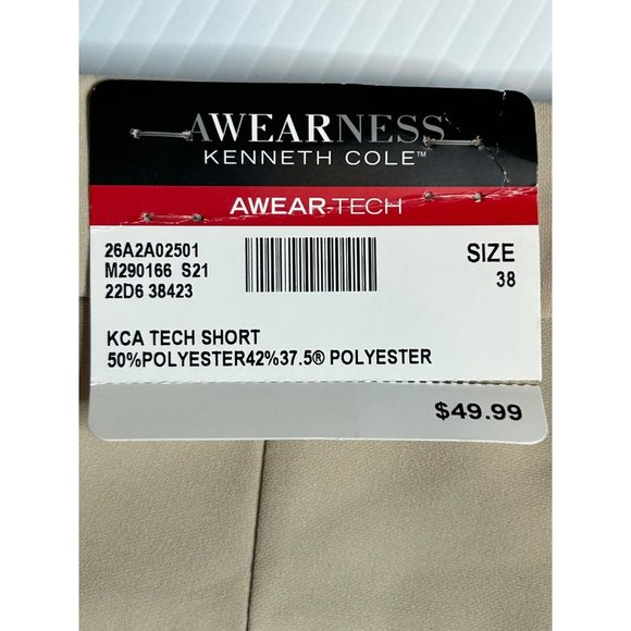 NWT Kenneth Cole Awearness Awear-Tech Mens Tan 38 Slim Fit Waist Gripper Waistba - Picture 8 of 9